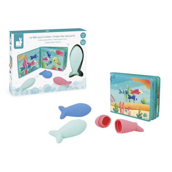 Janod Jouet de bain La Fête sous l'océan Multicolore 