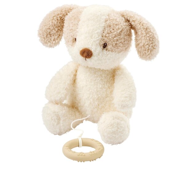 Nattou Peluche musicale Bébé Chien Bouclette Teddy Ecru  Nattou Peluche musicale Bébé Chien Bouclette Teddy Ecru