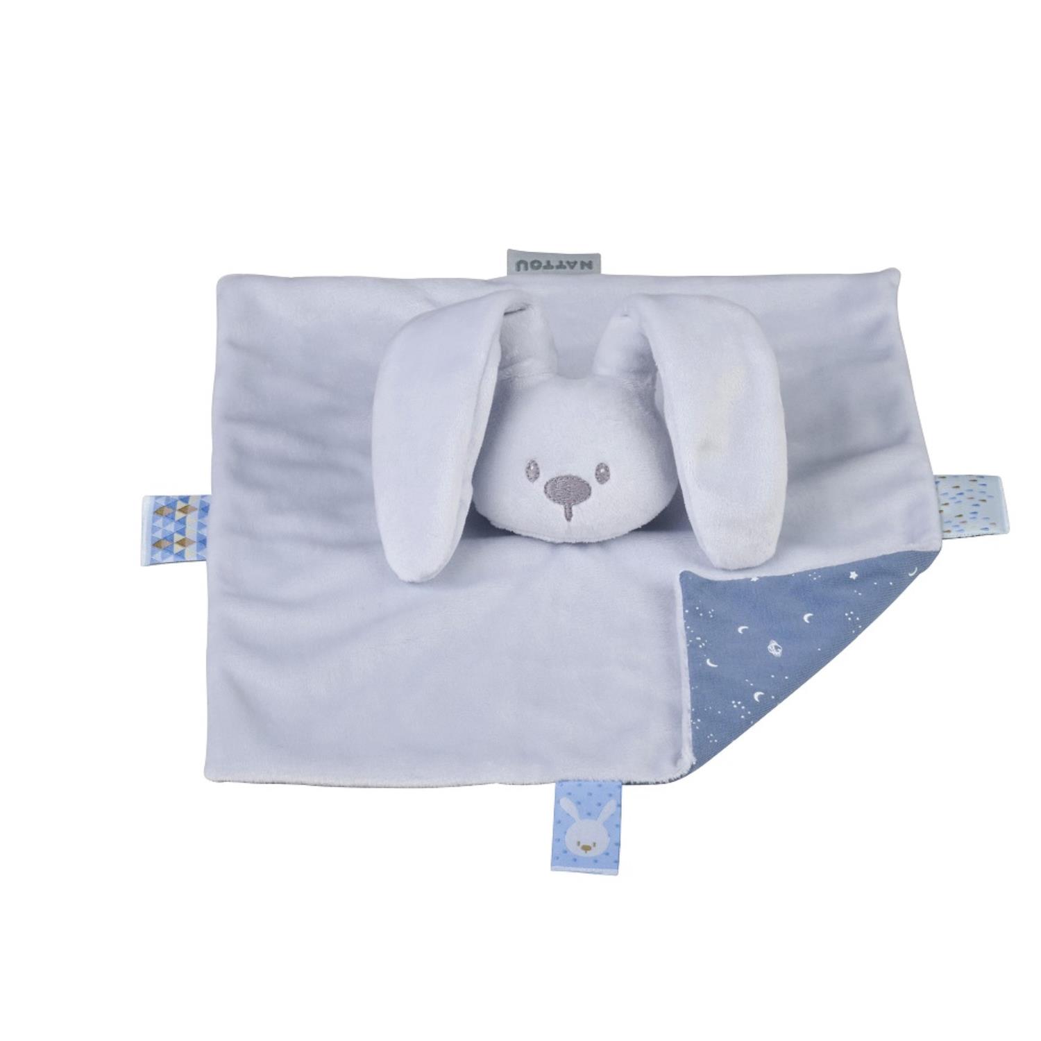 Doudou Lapidou Glow avec motif imprimé BLEU Nattou