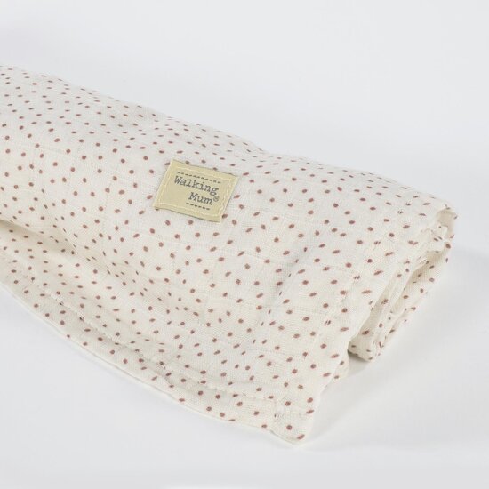 Walking Mum Drap-housse pour nacelle + Lange Mimosa Rose  Walking Mum Drap-housse pour nacelle + Lange Mimosa Rose