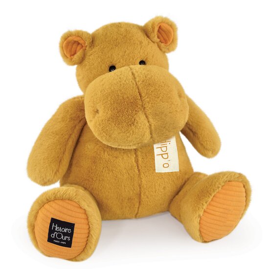 Histoire d'Ours Hippopotame Ocre 40 cm