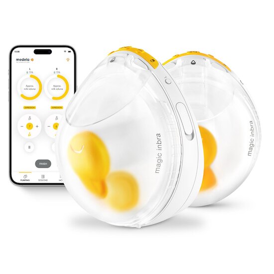 Medela Tire-lait électrique simple Magic InBra Blanc, jaune et Transparent 