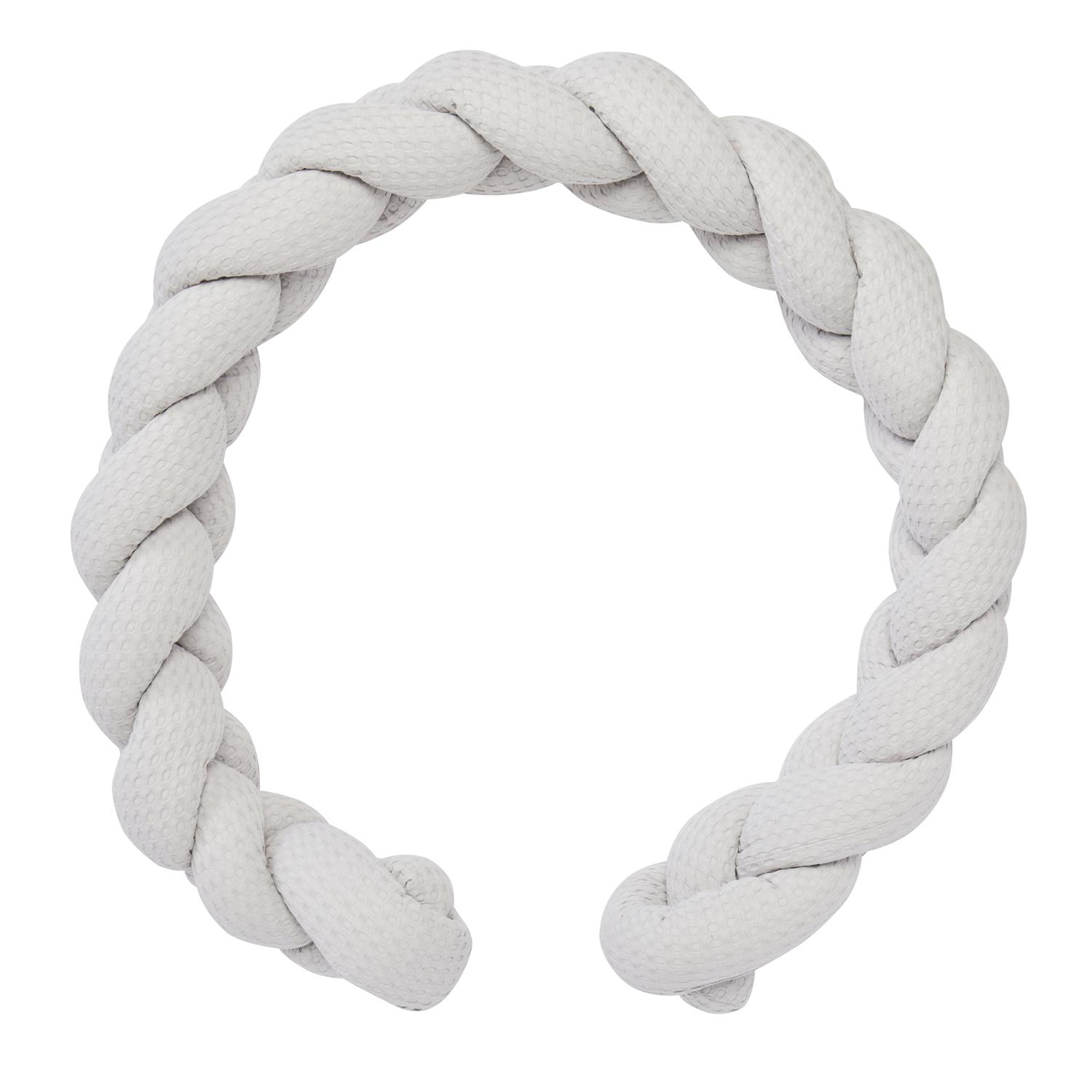 BB & Co - Tresse ouatinée en coton gaufré GRIS BB&Co