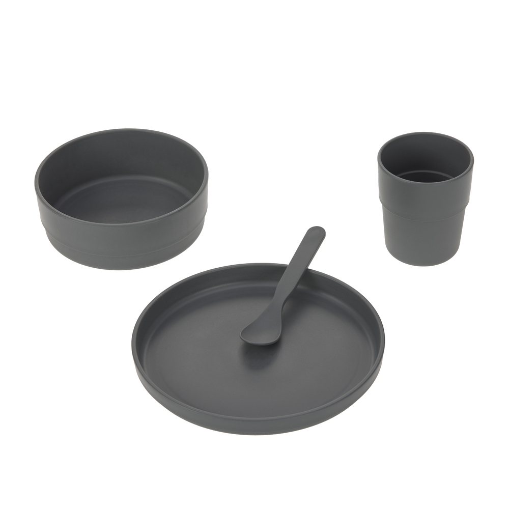 Lässig - Coffret repas PP/Cellulose Uni GRIS Lässig