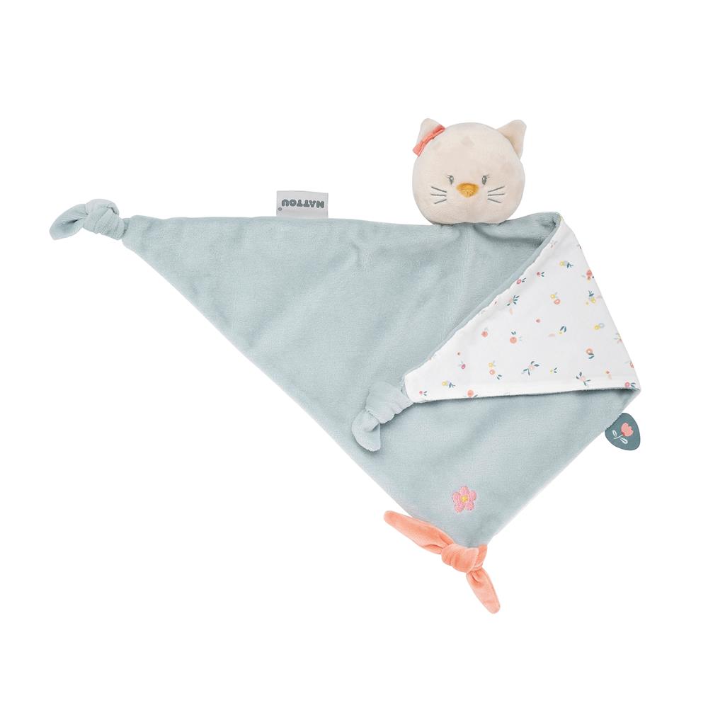 Nattou - Maxi-doudou chat Mila, Zoé et Lana BEIGE Nattou