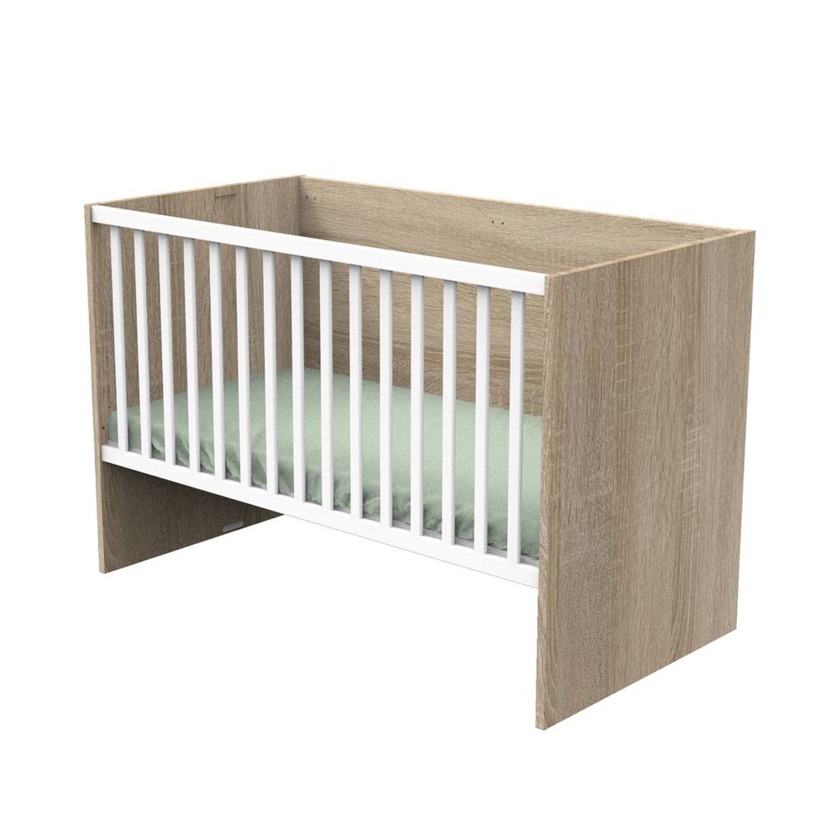 Sauthon - Lit 140x70 évolutif en 90x190 et 140x190 Nova MARRON Sauthon