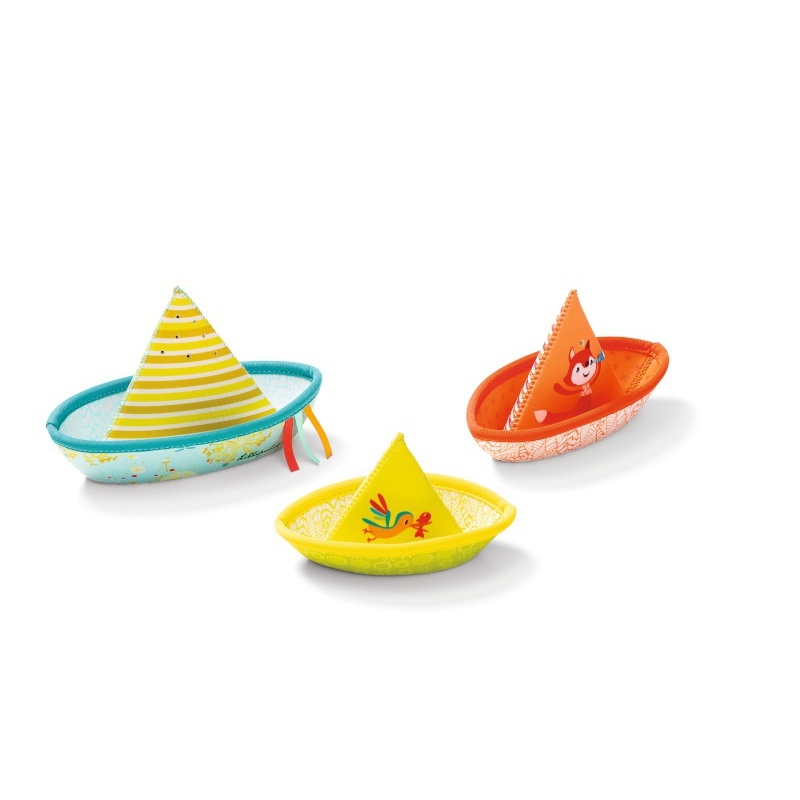 3 petits bateaux flottants MULTICOLORE Lilliputiens