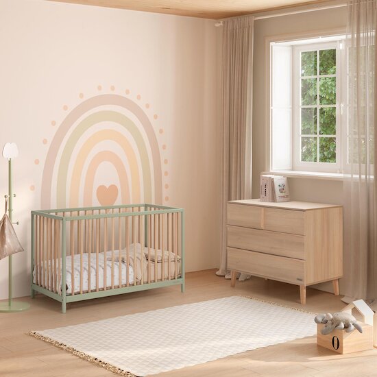 Micuna Lit Bébé Mountain Menthe Wood 60x120 cm