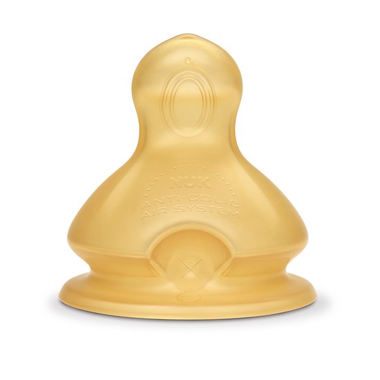 Nuk 2 tétines latex biberon First Choice+ NUK Taille 1 - Perçage M