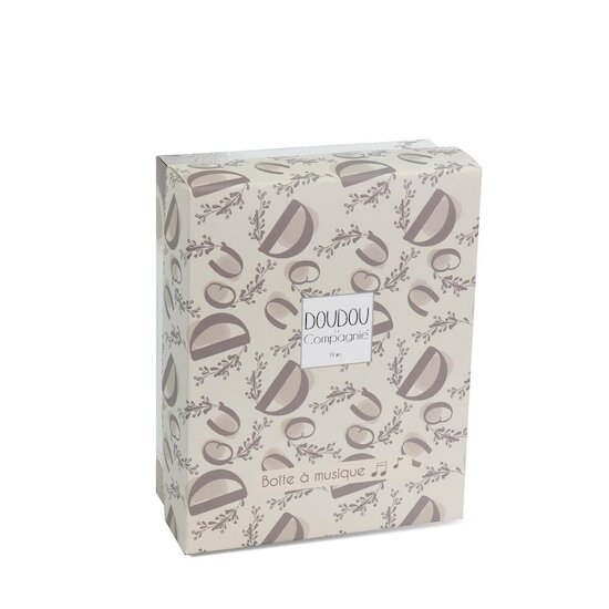 Doudou & Compagnie Boite à musique Lapin Doudou Beige 20 cm
