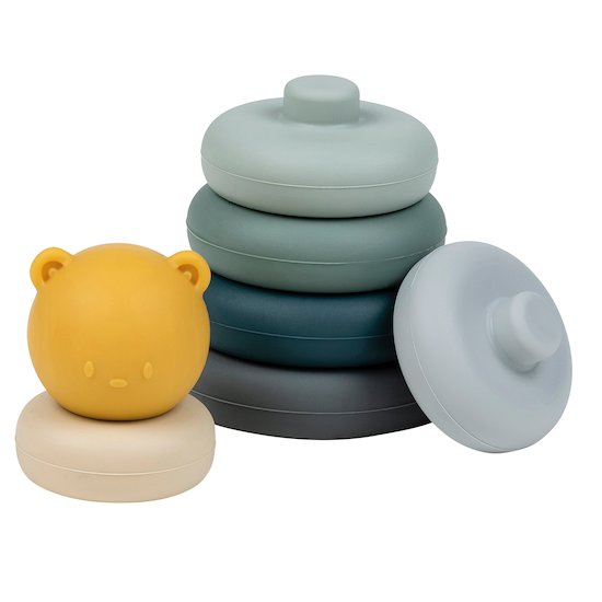 Nattou Jeu à empiler silicone   Nattou Jeu à empiler silicone