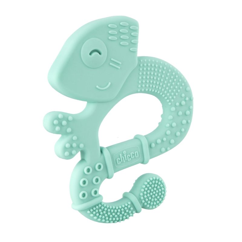 Chicco - Anneau de dentition Soft&Clean Iguane BLEU Chicco