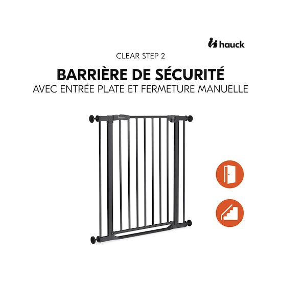 Hauck Barrières de sécurité Clear Step 2 Black 