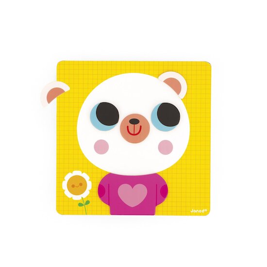 Janod Jouet l'ours des émotions Multicolore 
