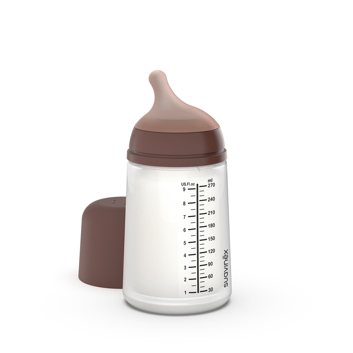 Suavinex - Biberon Anti-Colique Zero.Zero MARRON Suavinex