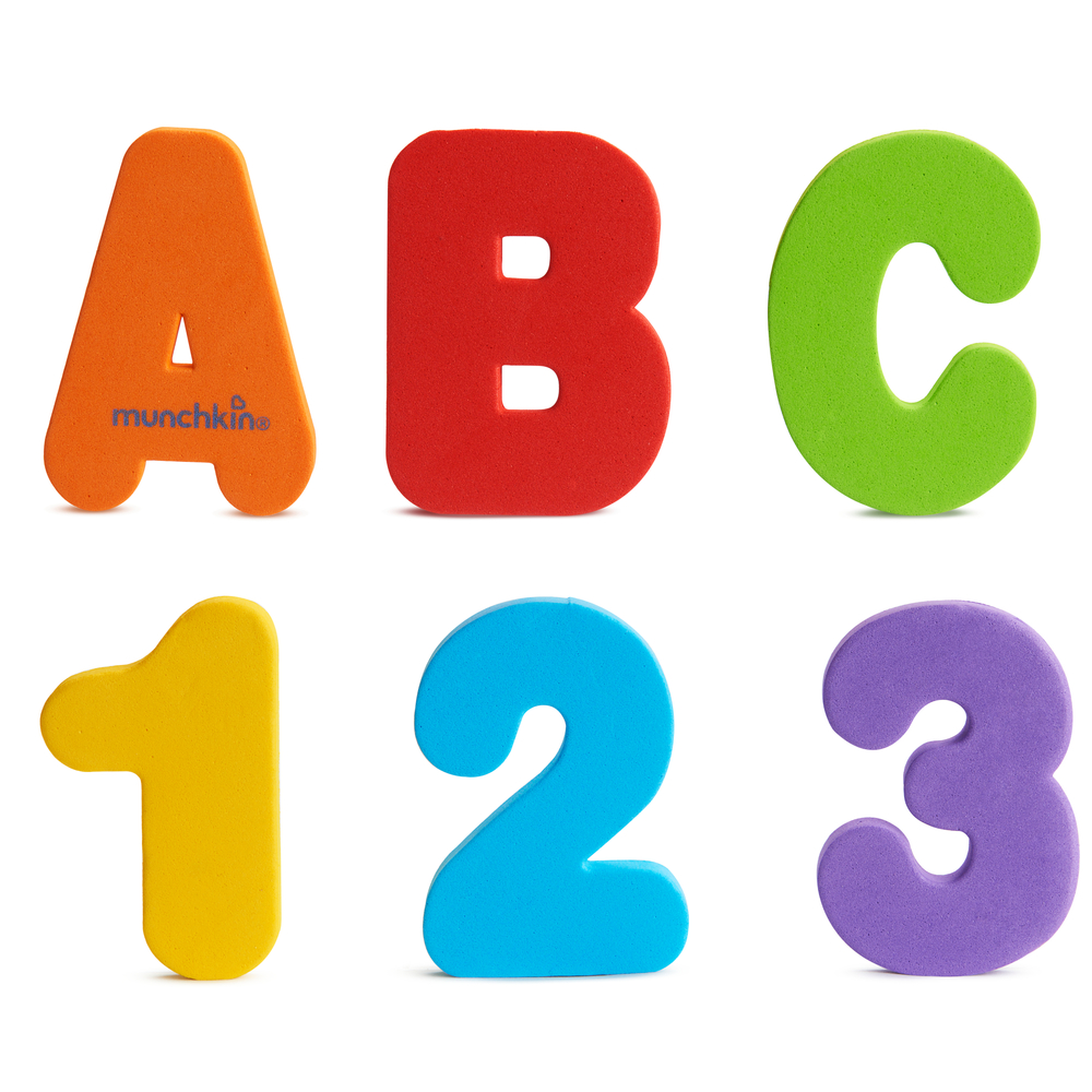 Lettres et chiffres pour le bain MULTICOLORE Munchkin