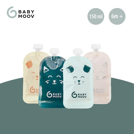 Babymoov 20 gourdes réutilisables Isy  150 ml Babymoov 20 gourdes réutilisables Isy  150 ml