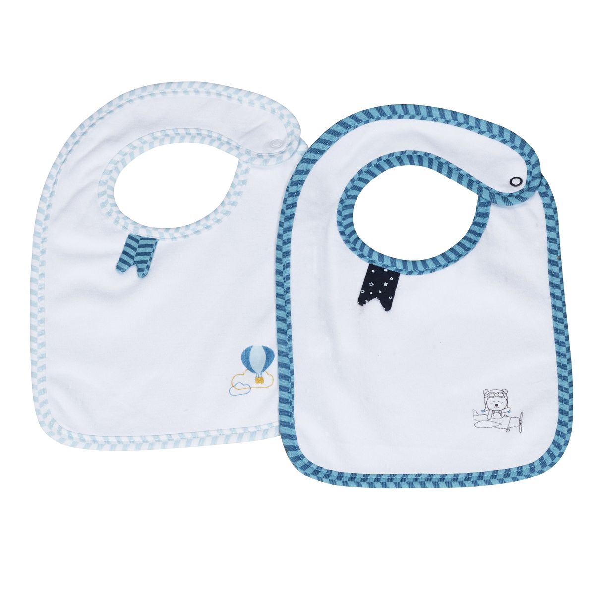 2 Bavoirs New Lazare BLANC Sauthon