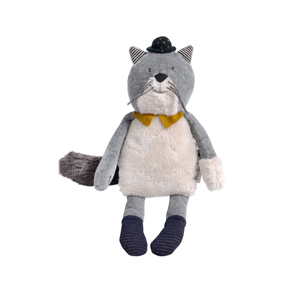 MOULIN ROTY - Poupée chat Fernand Les Moustaches GRIS Moulin Roty