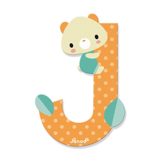 Janod Lettre Pure (bois) - J   Janod Lettre Pure (bois) - J