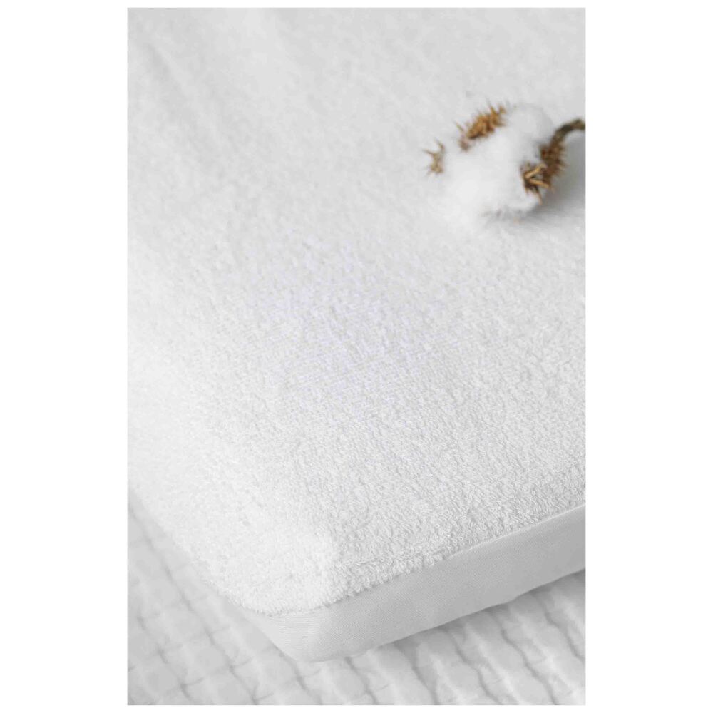 Alèse COTON BIO - Berceau/landau BLANC Kadolis