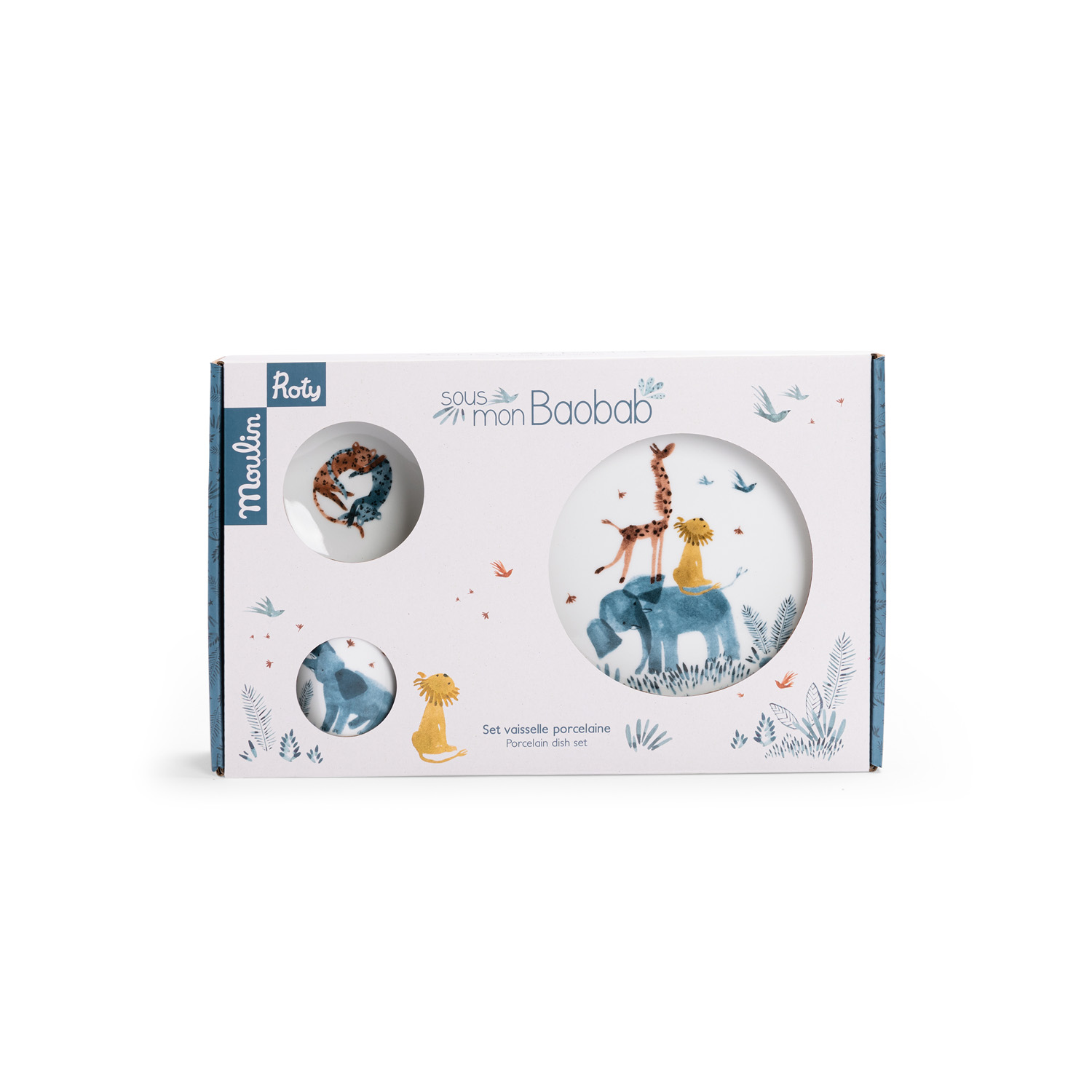 MOULIN ROTY - Set vaisselle porcelaine MULTICOLORE Moulin Roty