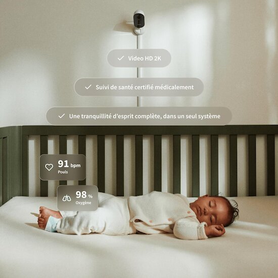 Owlet Pack Dream Sock + Dream Sight Cam Dusty Rose 