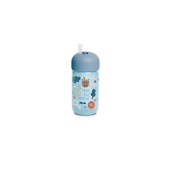 Suavinex Tasse a paille Into the Forest Bleu 340ml 18 mois +