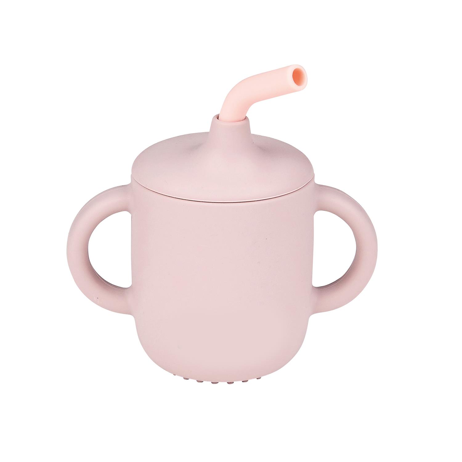 Nattou - Gobelet avec paille ROSE Nattou