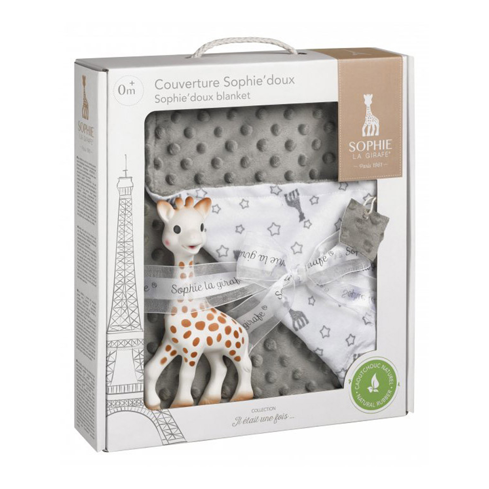 Couverture Sophie'doux GRIS Sophie la girafe