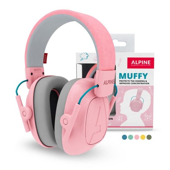 Alpine Hearing Protection Casque anti bruit Muffy rose 5-16 ans