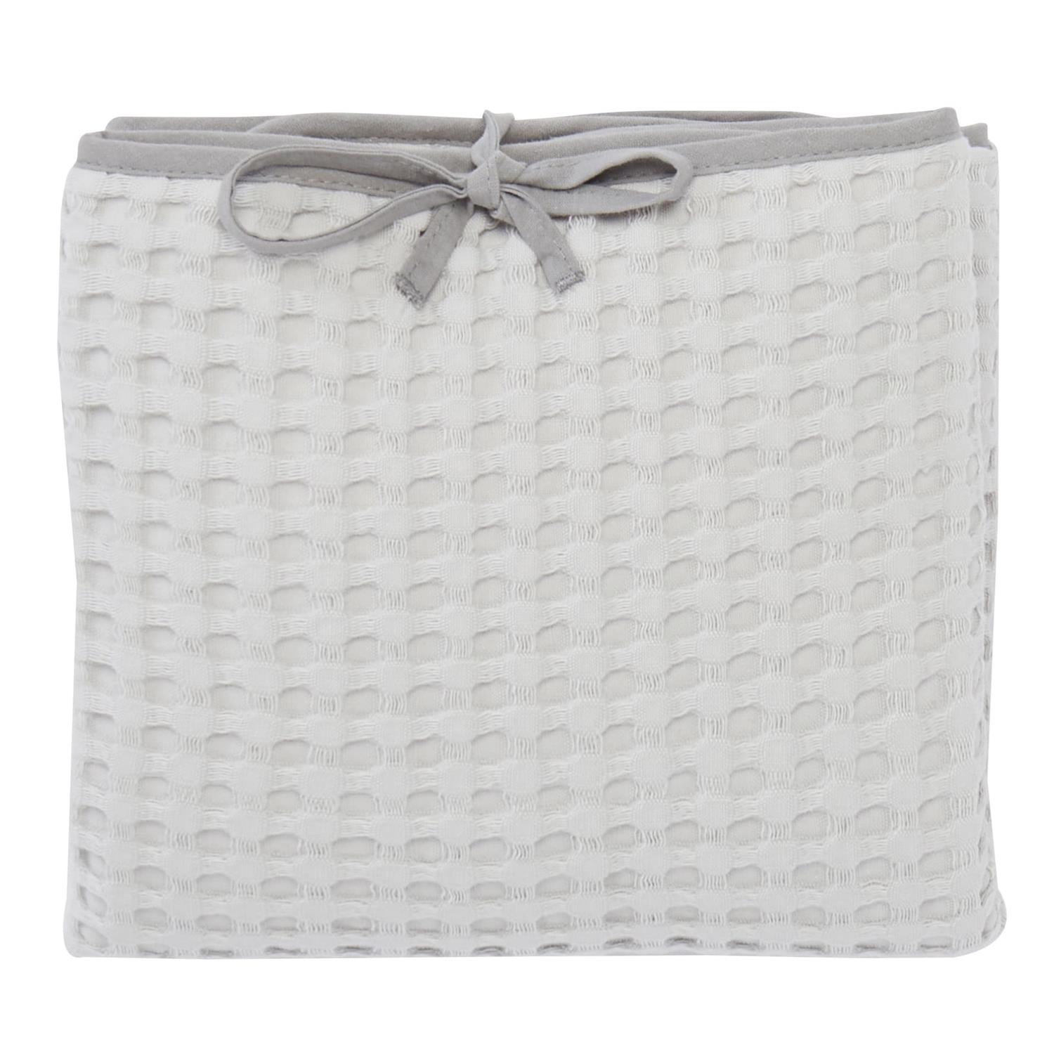 BB & Co - Matelas à langer nomade en coton gaufré GRIS BB&Co
