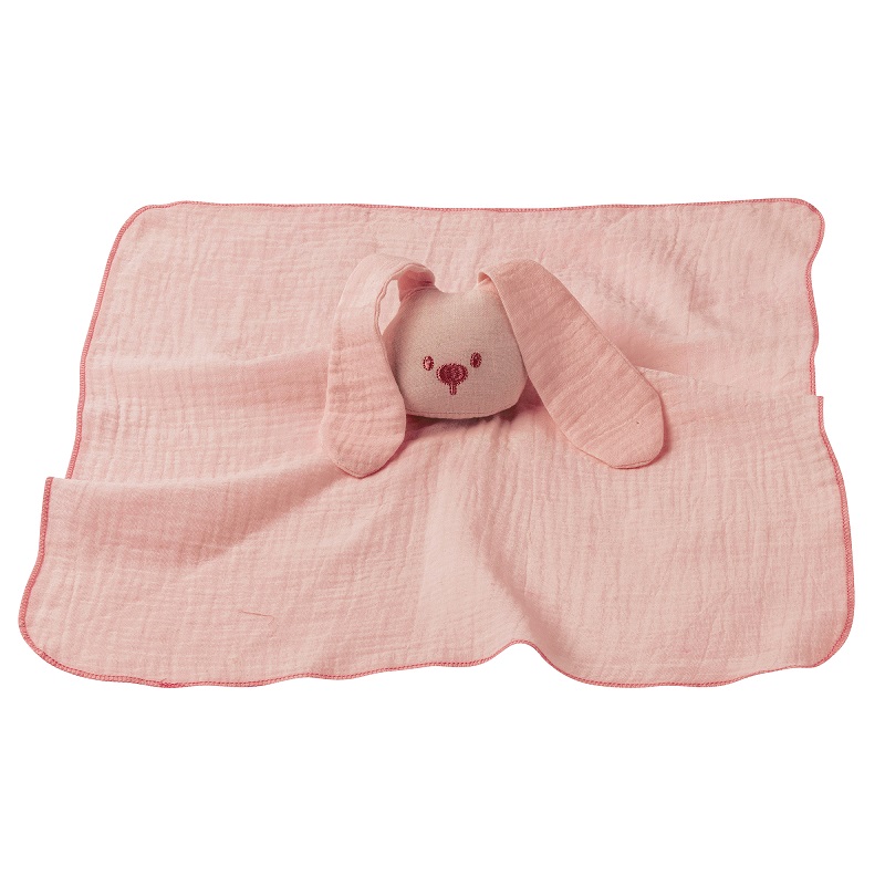 Doudou tissu lange vieux rose ROSE Nattou
