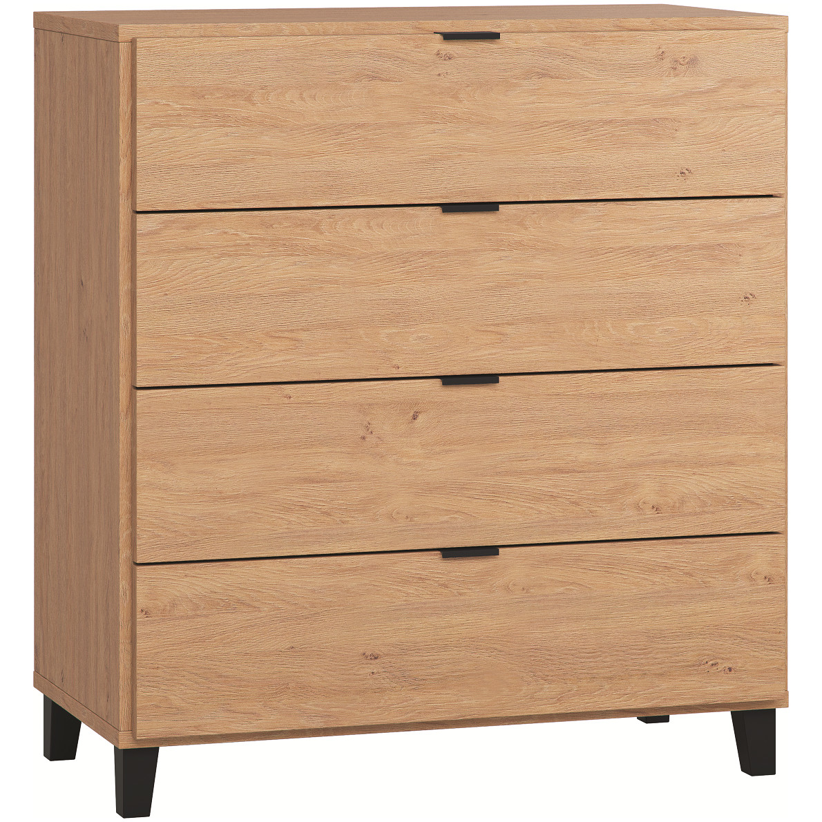 Commode 4 tiroirs Simple MARRON Vox