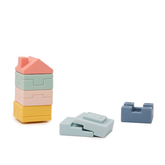 Miniland Blocs empilables en tissu Multicolore 