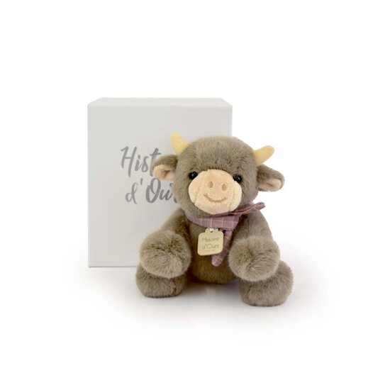 Doudou & Compagnie Peluche petite vache foulard Marron  Doudou & Compagnie Peluche petite vache foulard Marron