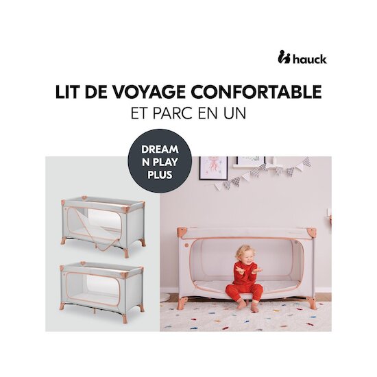 Hauck Lit parapluie Dream N Play Plus Dusty Cork  Hauck Lit parapluie Dream N Play Plus Dusty Cork
