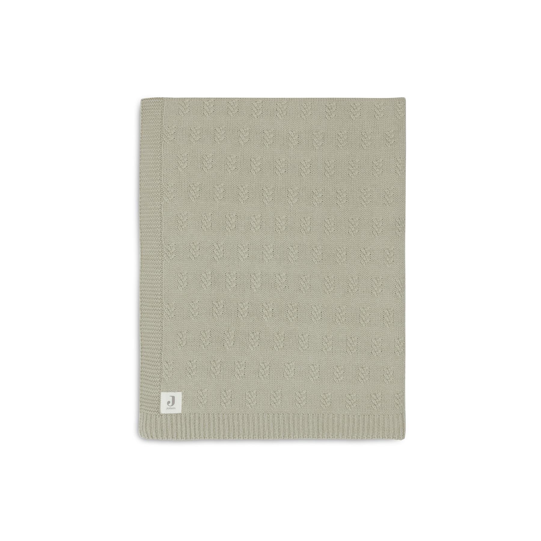 Jollein - Couverture grain knit VERT Jollein