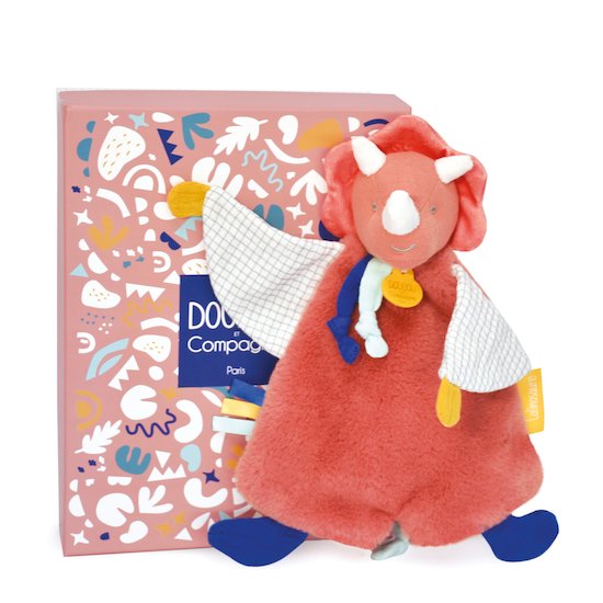 Doudou & Compagnie Doudou Les calinosaures Orange 25 cm