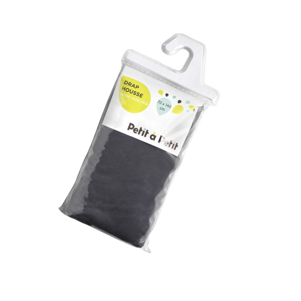 Drap housse jersey GRIS Petit à petit