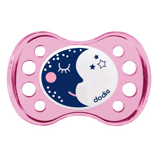 Dodie Sucette Nuit silicone sans anneau   6 mois et +