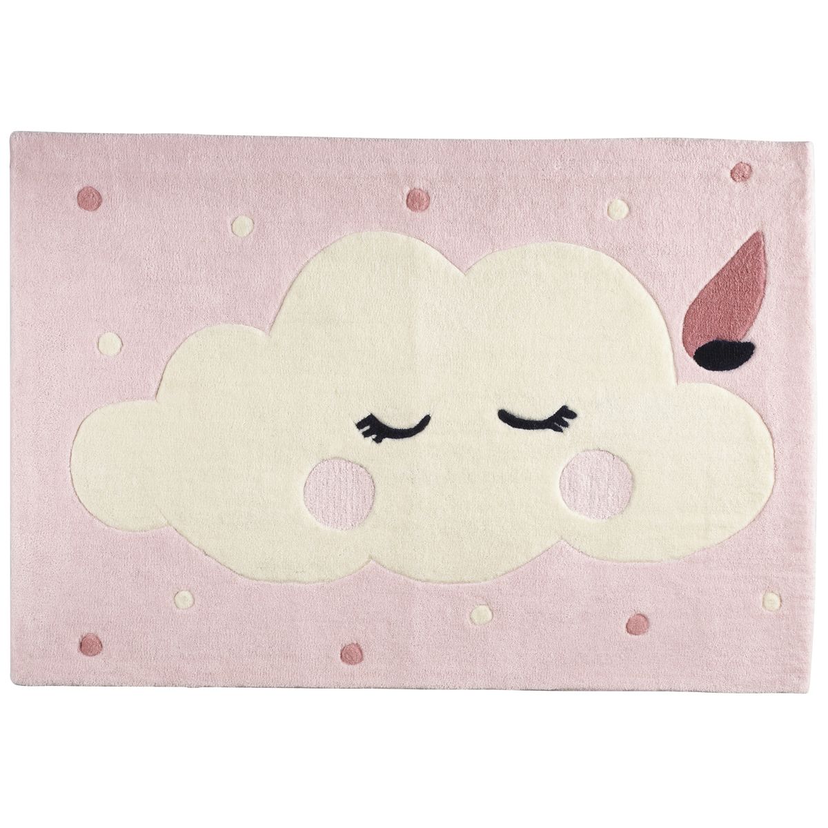 Tapis de chambre Miss Fleur de Lune ROSE Sauthon