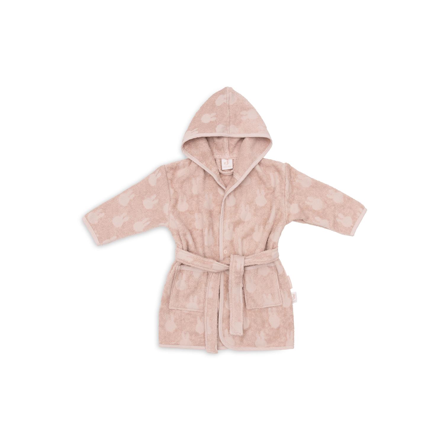 Jollein - Peignoir éponge Miffy Jacquard ROSE Jollein