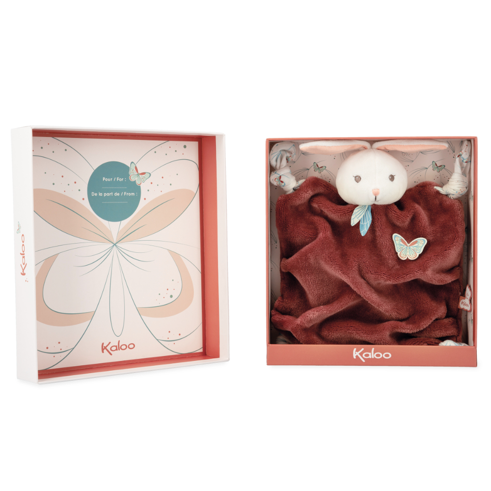 Kaloo - Doudou Lapin MARRON Kaloo