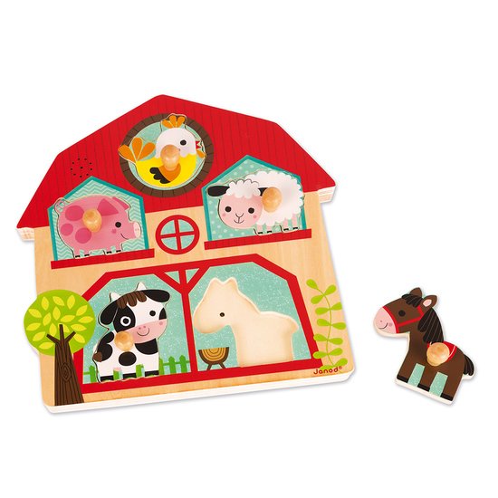 Janod Puzzle musical Les copains de la ferme   Janod Puzzle musical Les copains de la ferme