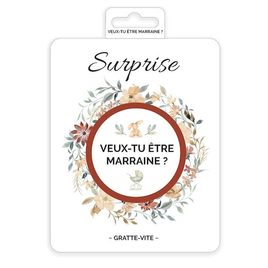Carte à gratter annonce « Veux-tu être marraine ? », Irréversible Bijoux de  Irréversible Bijoux