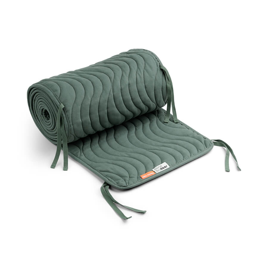 Tour de lit matelassé nouettes Waves VERT Done by Deer