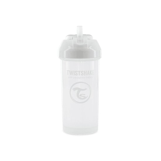 Twistshake Tasse à paille Blanc 360 ml