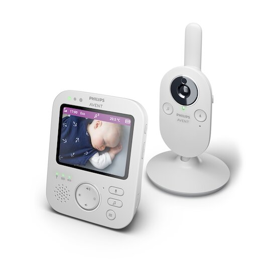 Philips Avent Ecoute-bébé vidéo SCD892 Blanc 