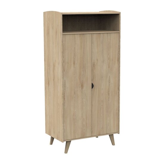 Chambre bébé complète Mia : lit 70x140, commode, armoire, Sauthon